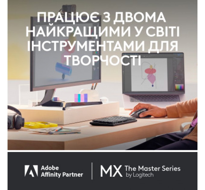 Logitech Мишка Logitech MX Master 3S For Mac Performance Wireless Pale Grey (910-006572)