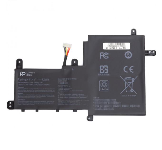 PowerPlant Акумулятор до ноутбука ASUS VivoBook S15 (B31N1729) 11.4V 3553mAh PowerPlant (NB431632)