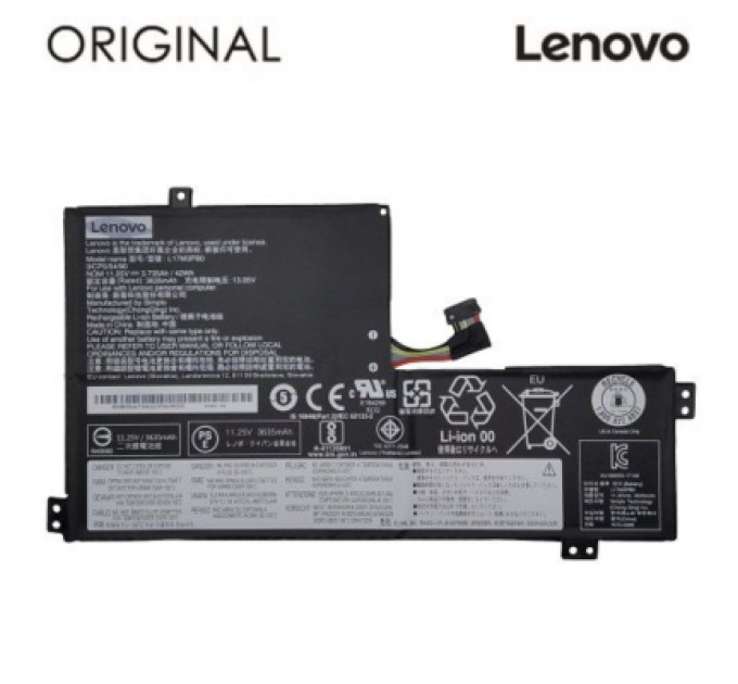 Lenovo Акумулятор до ноутбука Lenovo 100e Chromebook (L17M3PB0) 11.25V 3895mAh (NB481316)
