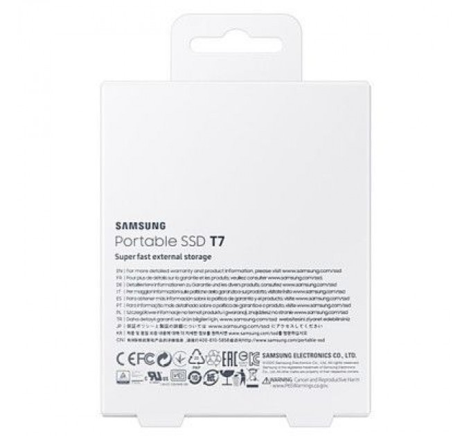 Samsung Накопичувач SSD USB 3.2 2TB T7 Samsung (MU-PC2T0T/WW)