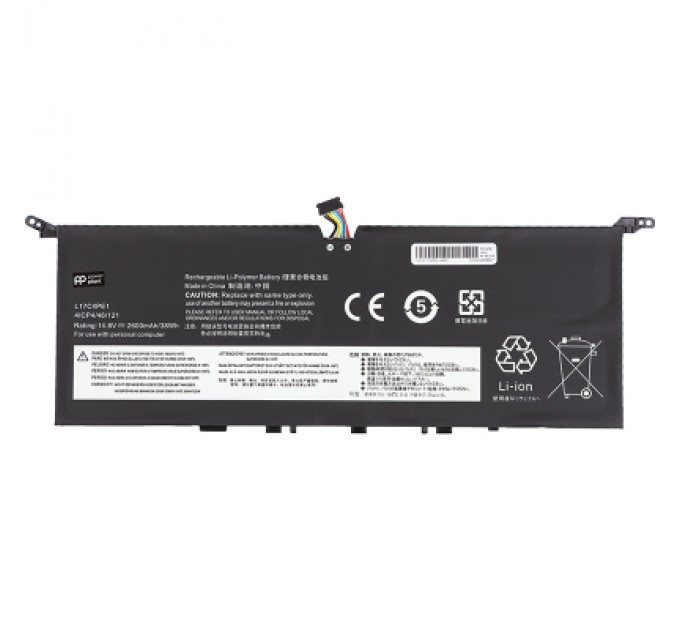 PowerPlant Акумулятор до ноутбука LENOVO Yoga S730-13IWL (L17C4PE1) 14.8V 2600mAh PowerPlant (NB481415)