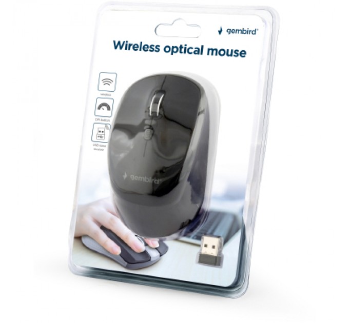 Gembird Мишка Gembird MUSW-4B-05 Wireless Black (MUSW-4B-05)