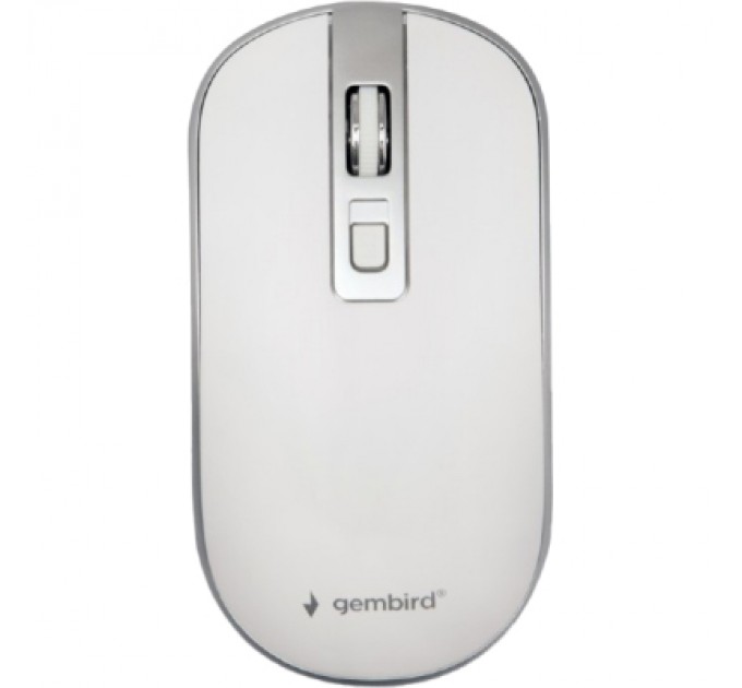 Gembird Мишка Gembird MUSW-4B-06-WS Wireless White-Silver (MUSW-4B-06-WS)
