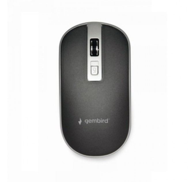 Gembird Мишка Gembird MUSW-4B-06-BS Wireless Black-Silver (MUSW-4B-06-BS)