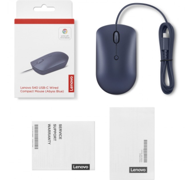 Lenovo Мишка Lenovo 540 USB-C Wired Abyss Blue (GY51D20878)