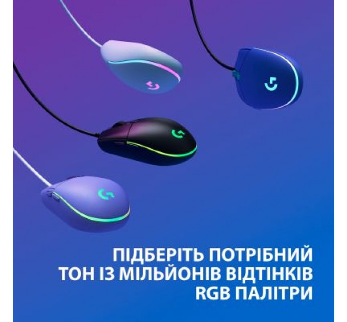 Logitech Мишка Logitech G102 Lightsync USB Blue (910-005801)