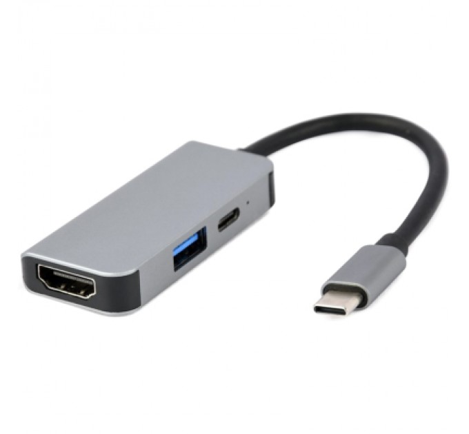 Cablexpert Концентратор Cablexpert USB-C 3-in-1 (USB/HDMI/PD) (A-CM-COMBO3-02)