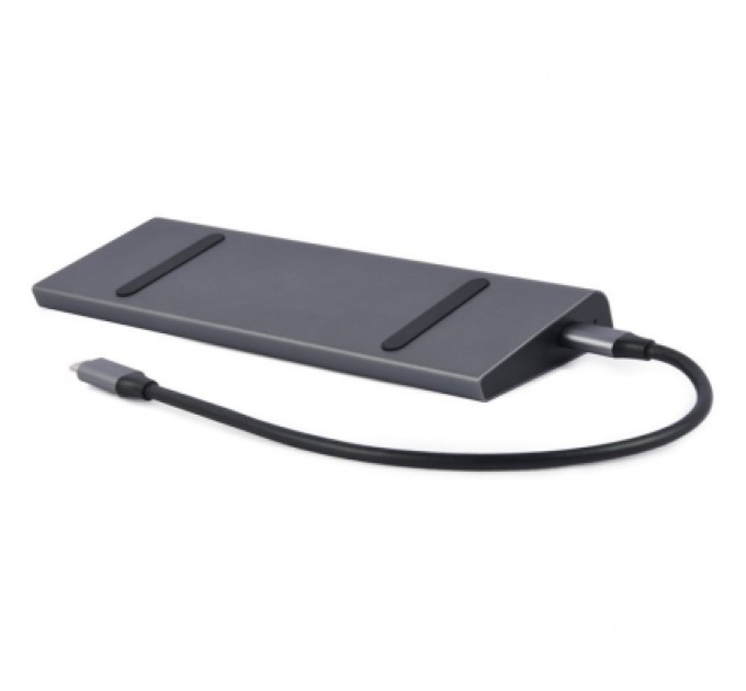 Cablexpert Концентратор Cablexpert USB-C 9-in-1 (USB-hub + HDMI/VGA/PD/CR/LAN/3.5mm) (A-CM-COMBO9-02)