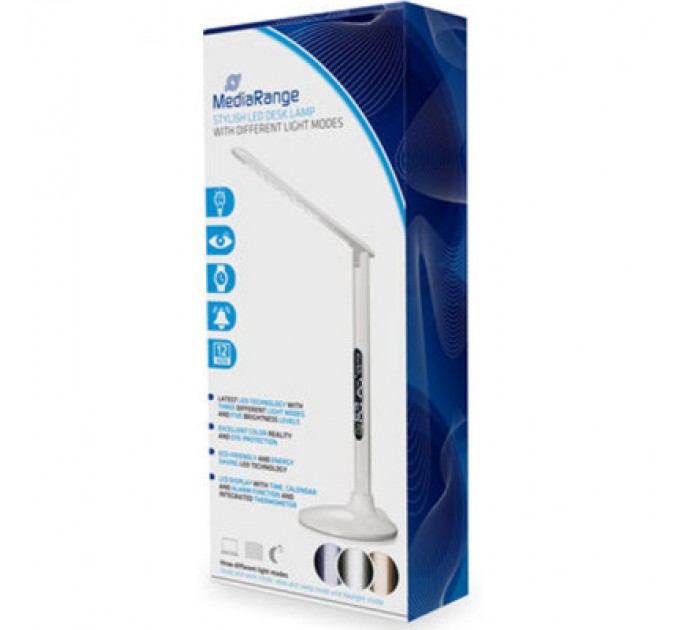 Mediarange Настільна лампа Mediarange Stylish LED desk lamp with different light modes, white (MROS501)