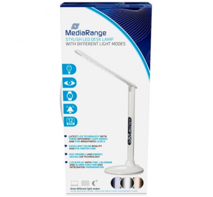 Mediarange Настільна лампа Mediarange Stylish LED desk lamp with different light modes, white (MROS501)