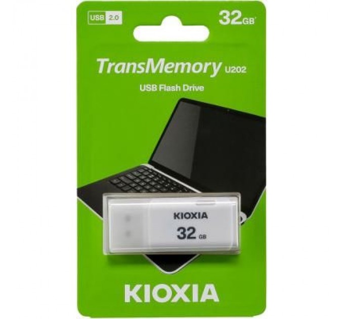 Kioxia USB флеш накопичувач Kioxia 32GB U202 White USB 2.0 (LU202W032GG4)