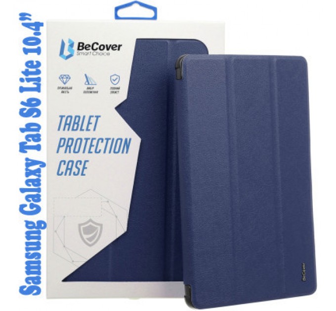 BeCover Чохол до планшета BeCover Soft Edge Pencil Mount Samsung Galaxy Tab S6 Lite 10.4 P610/P613/P615/P619 Deep Blue (708352)