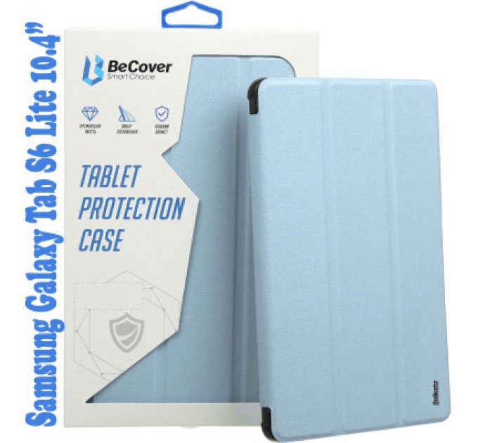 BeCover Чохол до планшета BeCover Soft Edge Pencil Mount Samsung Galaxy Tab S6 Lite 10.4 P610/P613/P615/P619 Light Blue (708354)