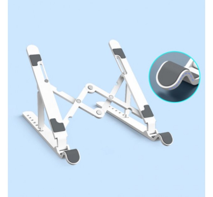 Orico Підставка до ноутбука Orico 11-17", 7 position (15°-45°) plastic white (HS081829)