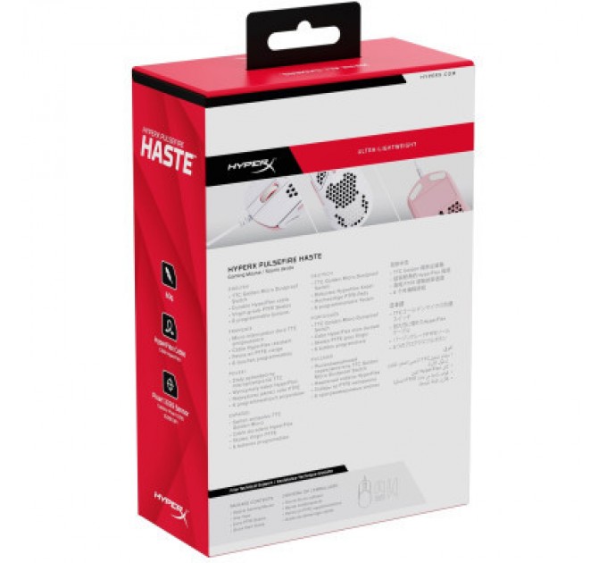 HyperX Мишка HyperX Pulsefire Haste White-Pink (4P5E4AA)