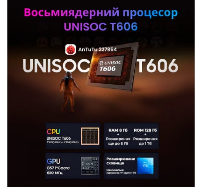 Oscal Планшет Oscal Pad 10 8/128GB 4G Dual Sim Diamond Grey