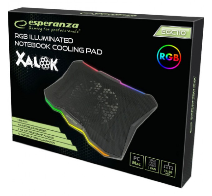 Esperanza Підставка до ноутбука Esperanza EGC110 with RGB Xalok (EGC110)