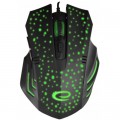 Esperanza Мишка Esperanza MX212 Galaxy USB Black-Green (EGM212)