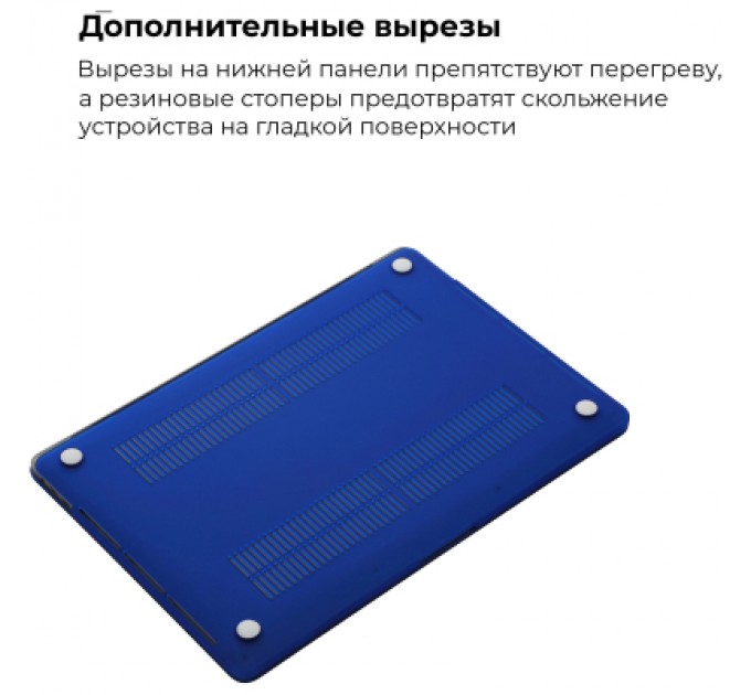 Armorstandart Чохол до ноутбука Armorstandart 13.3" MacBook Air 2018 (A2337/A1932/A2179) Matte Shell, Dark Blue (ARM57226)
