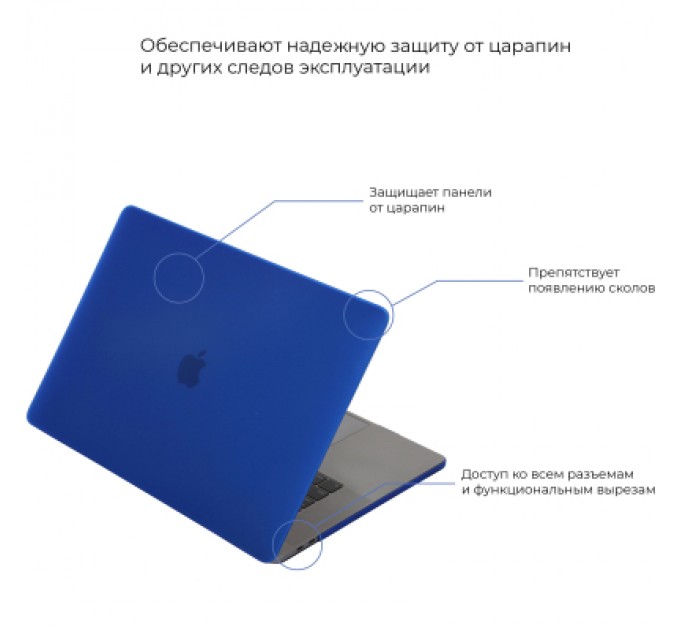 Armorstandart Чохол до ноутбука Armorstandart 13.3" MacBook Air 2018 (A2337/A1932/A2179) Matte Shell, Dark Blue (ARM57226)