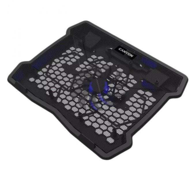 Canyon Підставка до ноутбука Canyon NS02, 10-15.6 laptop, single fan with 2x2.0 USB hub (CNE-HNS02)