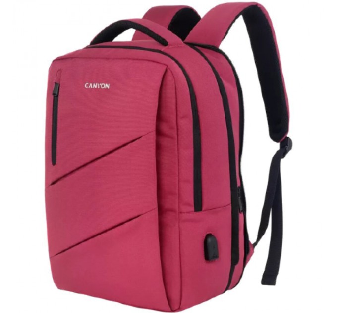 Canyon Рюкзак для ноутбука Canyon 15.6" BPE-5 Urban, USB, 12-18L, Red (CNS-BPE5BD1)