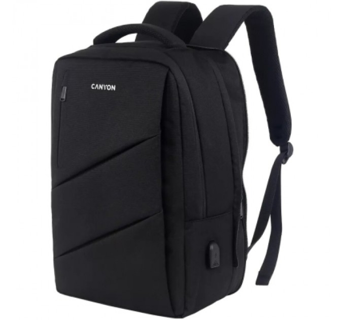 Canyon Рюкзак для ноутбука Canyon 15.6" BPE-5 Urban, USB, 12-18L, Black (CNS-BPE5B1)