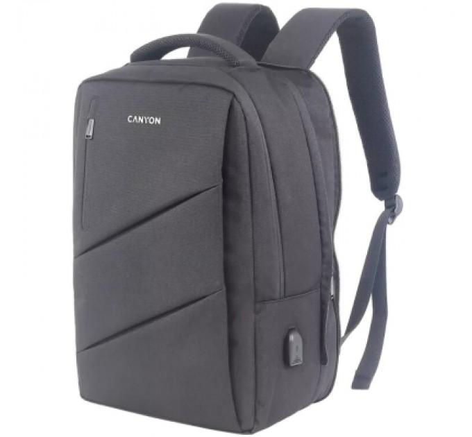 Canyon Рюкзак для ноутбука Canyon 15.6" BPE-5 Urban, USB, 12-18L, Grey (CNS-BPE5GY1)