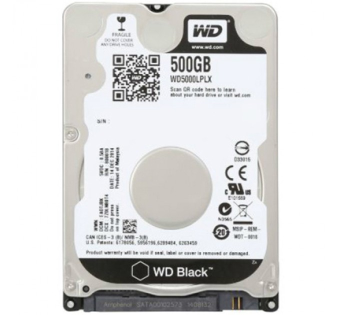 WD Жорсткий диск для ноутбука 2.5" 500GB WD (WD5000LPLX)
