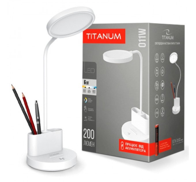 TITANUM Настільна лампа TITANUM LED 6W 2700-6000K (TLTF-011W)