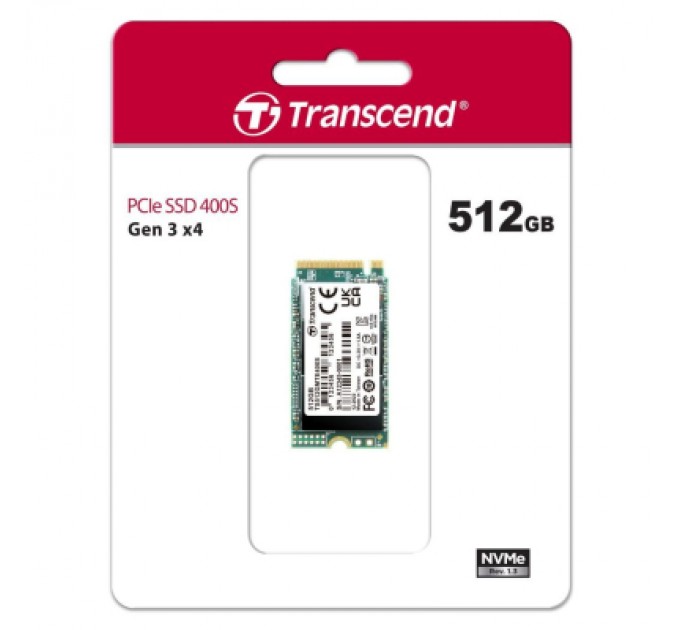 Transcend Накопичувач SSD M.2 2242 512GB Transcend (TS512GMTE400S)