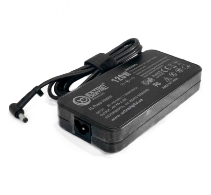 Extradigital Блок живлення до ноутбуку Extradigital Asus 19V, 6.32A, 120W (5.5x2.5) Slim (PSA3892)