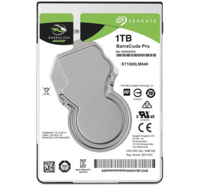 Seagate Жорсткий диск для ноутбука 2.5" 1TB Seagate (ST1000LM049)