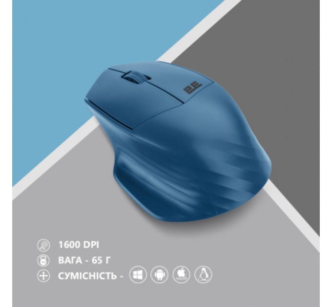 2E Мишка 2E MF280 Silent Wireless/Bluetooth Blue (2E-MF280WBL)