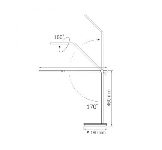 Videx Настільна лампа Videx LED 20W 4100K 220V White (VL-TF15W / 26905)