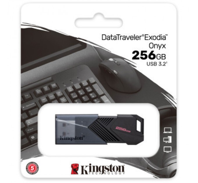 Kingston USB флеш накопичувач Kingston USB3.2 256GB Kingston DataTraveler Exodia Onyx (DTXON/256GB)