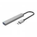 Orico Концентратор Orico Type-C to USB3.0, 2xUSB2.0, TF (AH-12F-GY-BP) (CA913541)