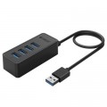 Orico Концентратор Orico USB 3.0 4 ports (W5P-U3-100-BK-PR) (CA911264)