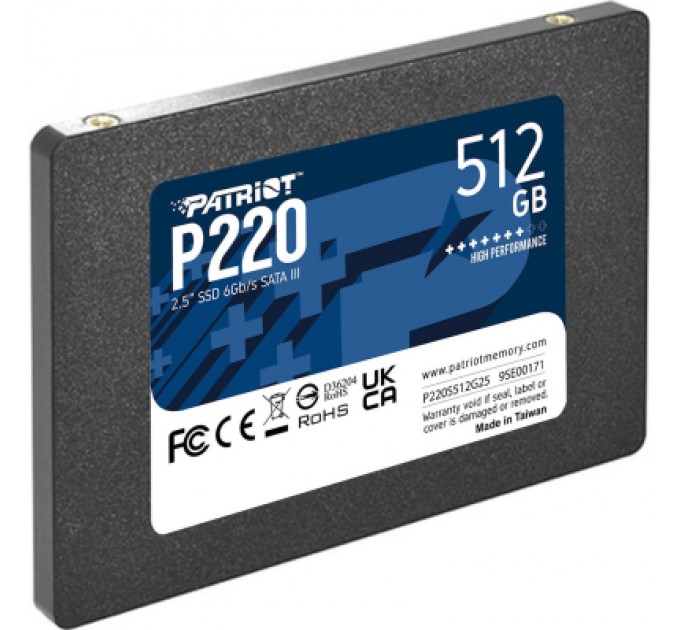 Patriot Накопичувач SSD 2.5" 512GB Patriot (P220S512G25)