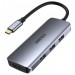 Choetech Концентратор Choetech USB-C 7-in-1 (HDMI/PD/CR/USB-A/USB-C) alum (HUB-M19-GY)