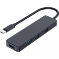 Gembird Концентратор Gembird USB-C UHB-U3P4-01 4 ports USB 3.1 (UHB-CM-U3P4-01)