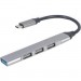 Gembird Концентратор Gembird USB-C 4 ports (1xUSB3.1+3xUSB2.0) metal silver (UHB-CM-U3P1U2P3-02)