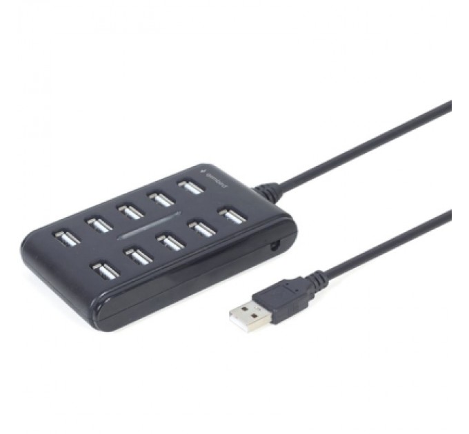 Gembird Концентратор Gembird USB 2.0 10 ports black (UHB-U2P10P-01)