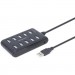 Gembird Концентратор Gembird USB 2.0 10 ports black (UHB-U2P10P-01)