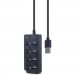 Gembird Концентратор Gembird 4 ports (1xUSB3.1+3xUSB2.0) switch black (UHB-U3P1U2P3P-01)