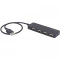 Gembird Концентратор Gembird USB 2.0 4 ports black (UHB-U2P4-06)