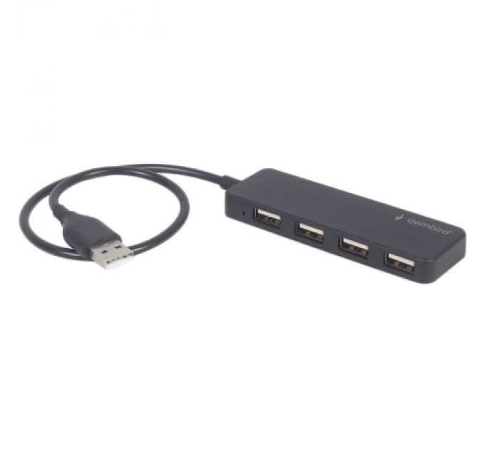 Gembird Концентратор Gembird USB 2.0 4 ports black (UHB-U2P4-06)
