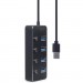 Gembird Концентратор Gembird USB 3.0 4 ports switch black (UHB-U3P4P-01)