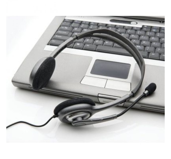 Logitech Навушники Logitech H111 Stereo Headset with 1*4pin jack (981-000593)