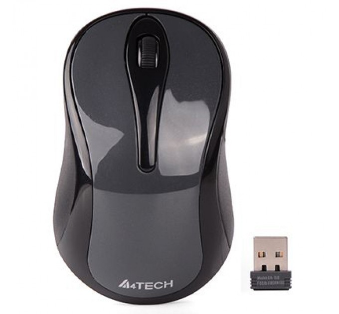 A4Tech Мишка A4Tech G3-280NS Silent Wireless Glossy Grey (G3-280NS Glossy Grey)